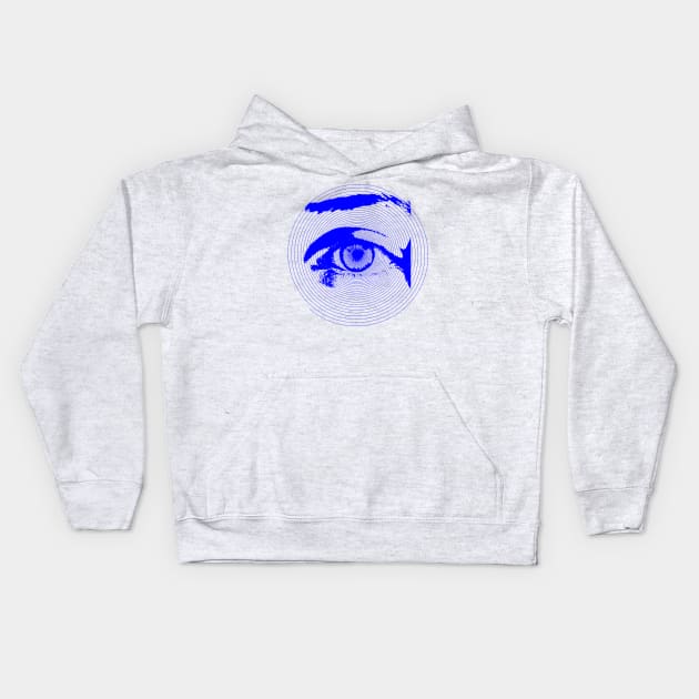 Spiral eye design Kids Hoodie by Sikidesigns